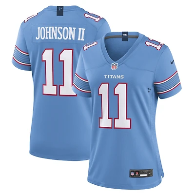 Women's Nike Jermaine Johnson II Light Blue Tennessee Titans Team Game Jersey