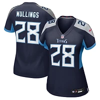 Maillot Nike Kalel Mullings bleu marine pour femme des Tennessee Titans