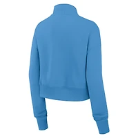 Sweat-shirt Nike bleu clair à demi-zip Tennessee Titans Rewind Phoenix pour femme