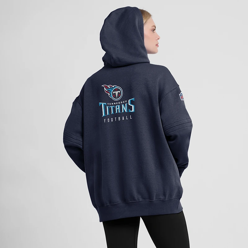 Sweat à capuche Nike Tennessee Titans 2023 Sideline Club Fleece pour femme - Bleu marine