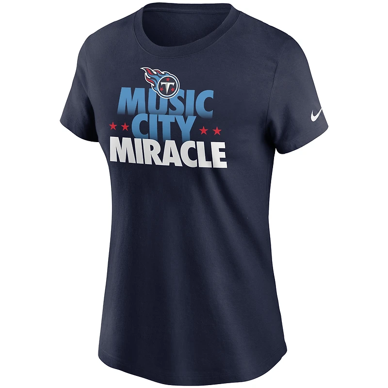 T-shirt Nike pour femmes, bleu marine, Tennessee Titans, collection Hometown