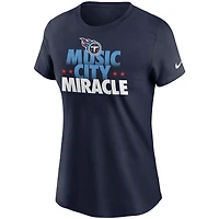 T-shirt Nike pour femmes, bleu marine, Tennessee Titans, collection Hometown