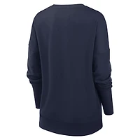 Sweat-shirt à enfiler Nike pour femmes, bleu marine, Tennessee Titans Rewind Playback Icon Performance