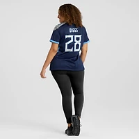 Maillot de match Nike Quandre Diggs bleu marine Tennessee Titans pour femme
