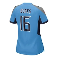 Maillot Nike Treylon Burks bleu clair pour femme des Titans du Tennessee