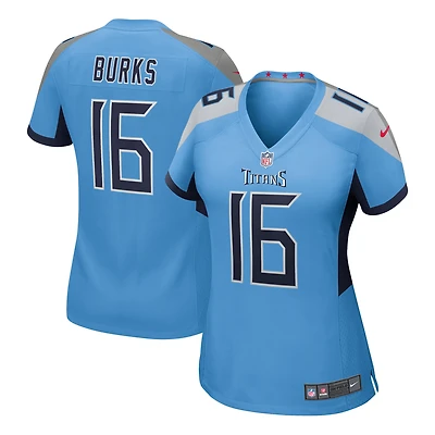 Maillot Nike Treylon Burks bleu clair pour femme des Titans du Tennessee