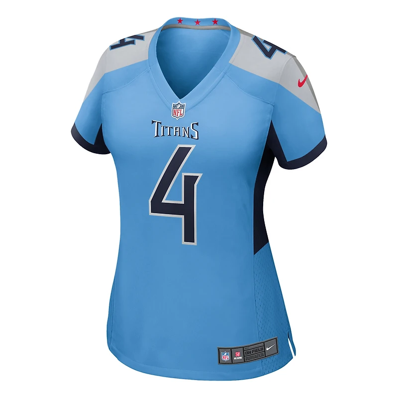Maillot Nike Tyler Lockett bleu clair pour femme des Titans du Tennessee