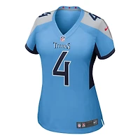 Maillot Nike Tyler Lockett bleu clair pour femme des Titans du Tennessee