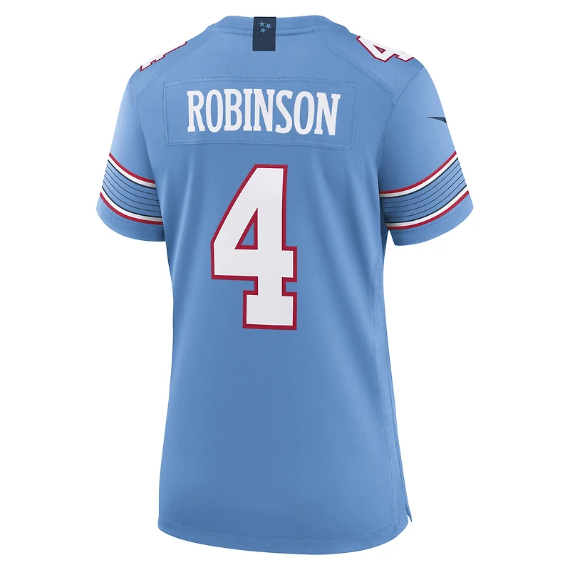 Women's Nike Wan'Dale Robinson Light Blue Tennessee Titans Team Game Jersey