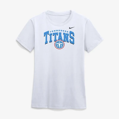T-shirt Nike blanc Tennessee Titans Arch pour femme