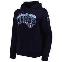 Women's Pro Standard Navy Tennessee Titans Local Patch Pullover Hoodie