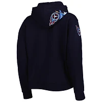 Women's Pro Standard Navy Tennessee Titans Local Patch Pullover Hoodie