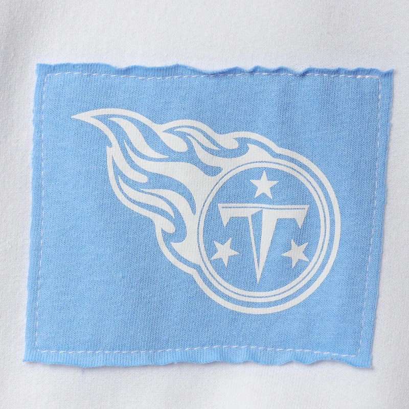 Women's Refried Apparel White Tennessee Titans Sustainable Crop Dolman Pullover Hoodie