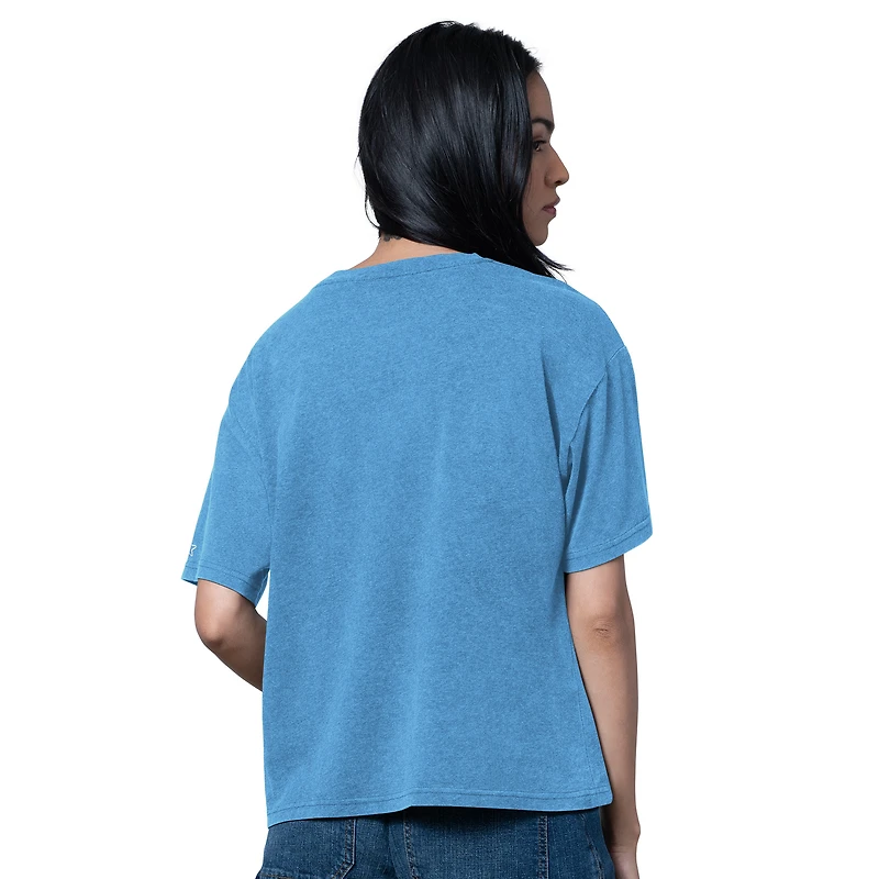 Women's Starter Light Blue Tennessee Titans Oversized Hall of Fame T-Shirt