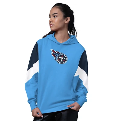Women's Starter Light Blue Tennessee Titans Scrimmage Hoodie