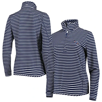 Haut à enfiler demi-zippé Vineyard Vines Tennessee Titans Sankaty Shep pour femme, bleu marine
