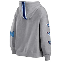 WEAR by Erin Andrews Sweat à capuche entièrement zippé gris Tennessee Titans pour femmes