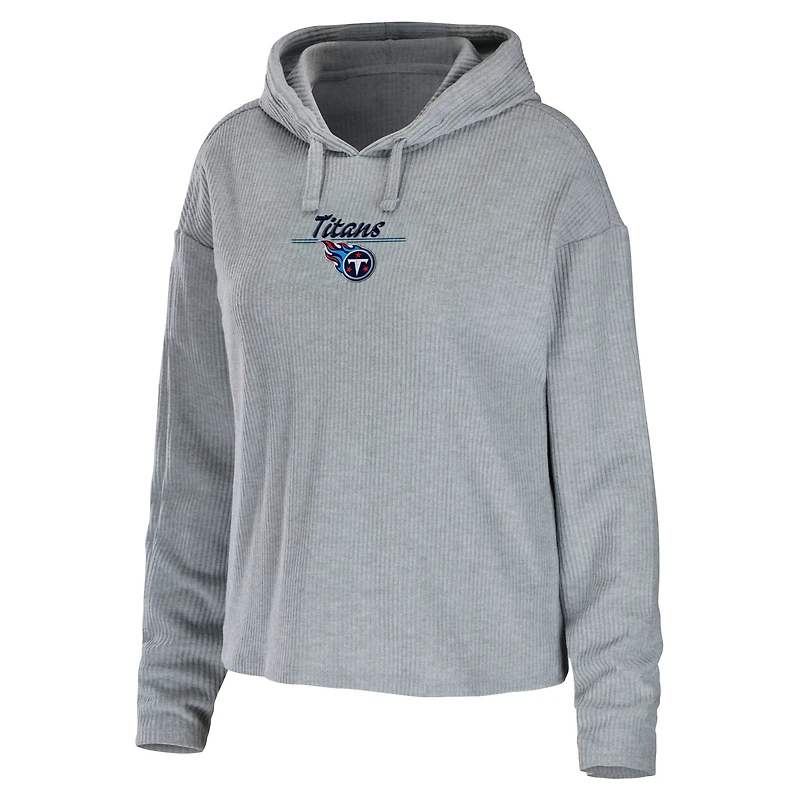Women's WEAR by Erin Andrews Heathered Gray Tennessee Titans Pullover Hoodie & Pants Lounge Set