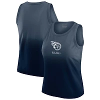 Women's WEAR by Erin Andrews x Gracie Hunt Navy Tennessee Titans Ombre Tank Top