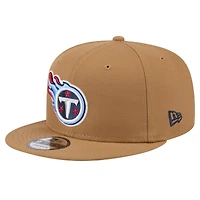 Youth New Era Brown Tennessee Titans Color Pack Side Patch 9FIFTY Snapback Hat