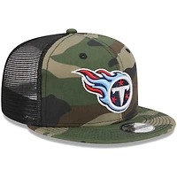Casquette New Era Camo Tennessee Titans Main Trucker 9FIFTY Snapback pour jeune