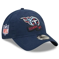 New Era Navy Tennessee Titans 2022 Sideline - Casquette ajustable 9TWENTY pour jeune