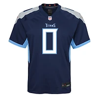 Maillot de match Nike Calvin Ridley bleu marine des Titans du Tennessee pour jeunes