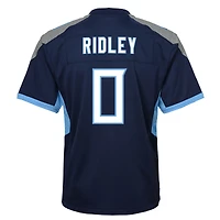 Maillot de match Nike Calvin Ridley bleu marine des Titans du Tennessee pour jeunes