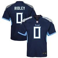 Maillot de match Nike Calvin Ridley bleu marine des Titans du Tennessee pour jeunes