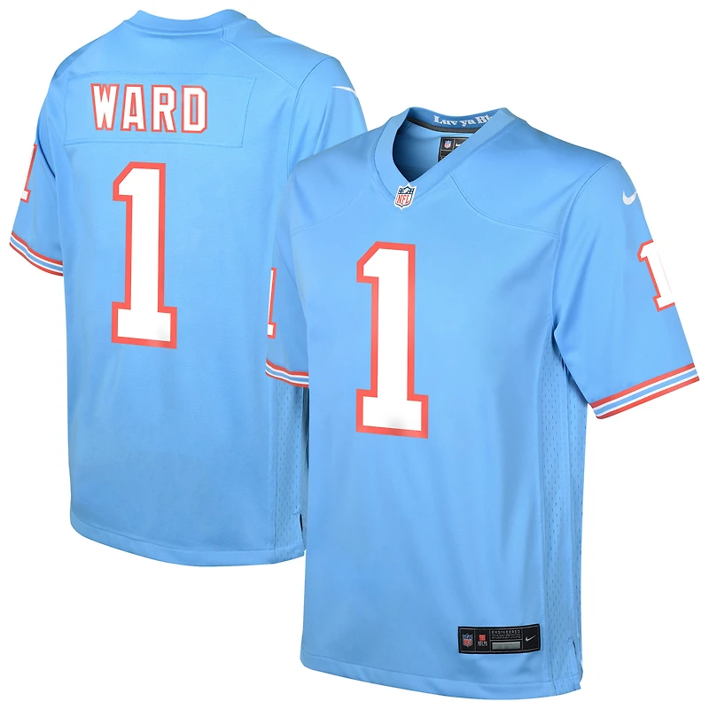Maillot alternatif bleu clair Nike Cameron Ward pour jeunes des Titans du Tennessee