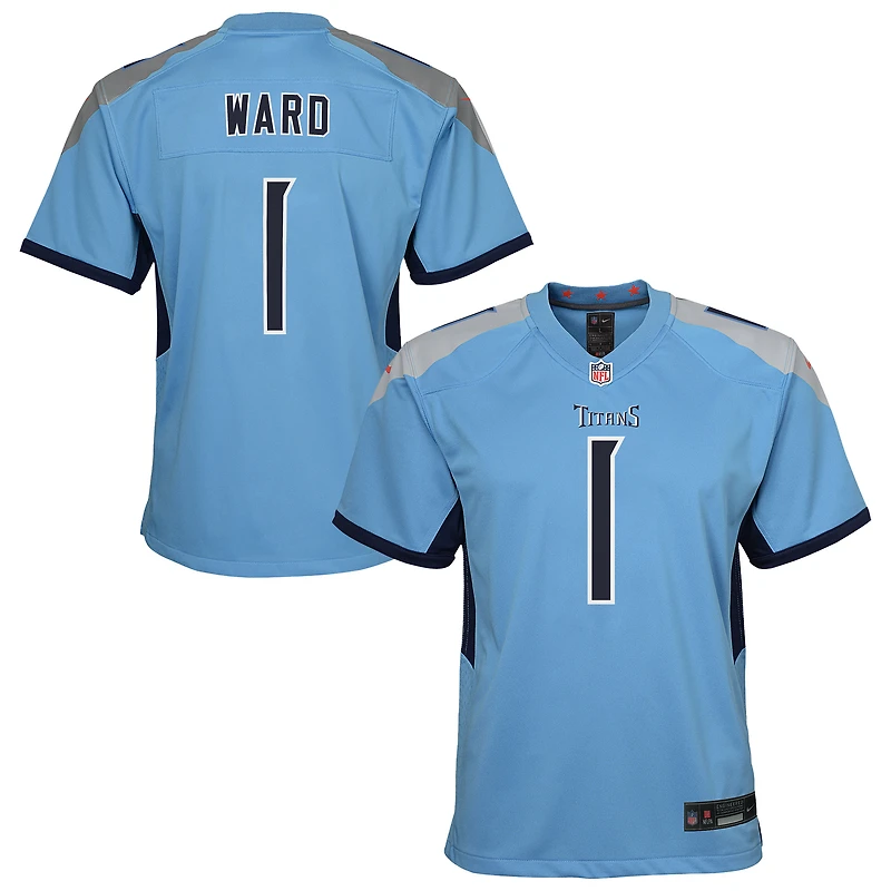 Youth Nike Cameron Ward Light Blue Tennessee Titans Team Game Jersey