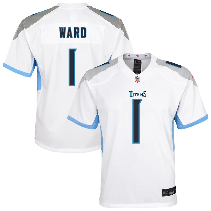 Maillot de match blanc Nike Cameron Ward des Titans du Tennessee pour jeunes