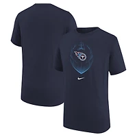 T-shirt Nike bleu marine Tennessee Titans Legend Icon pour jeunes