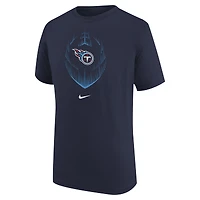 T-shirt Nike bleu marine Tennessee Titans Legend Icon pour jeunes