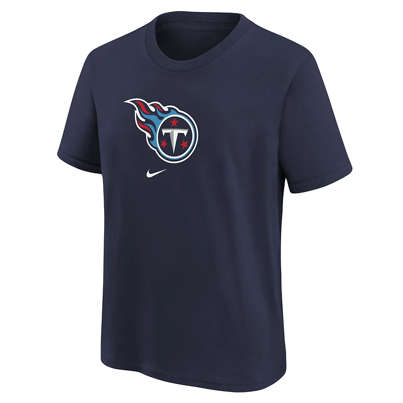 T-shirt Nike Tennessee Titans pour jeune avec logo bleu marine
