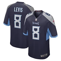 Maillot Nike Will Levis bleu marine pour jeune des Titans du Tennessee