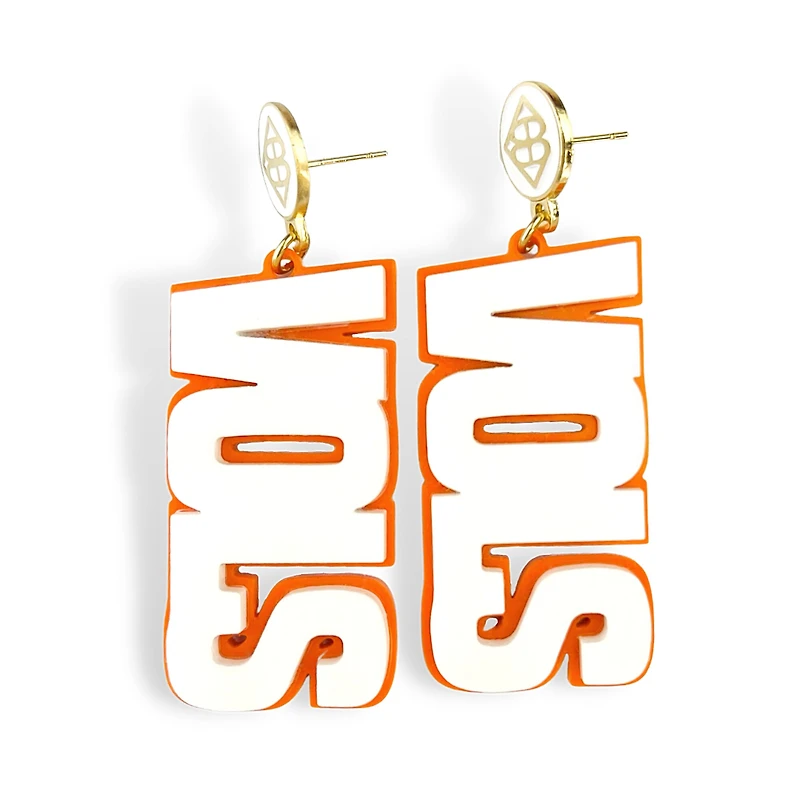 Brianna Cannon Tennessee Volunteers Boucles d'oreilles avec grand mot