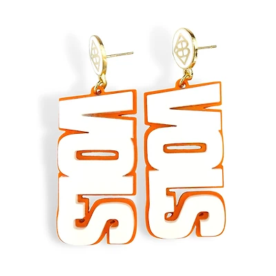 Brianna Cannon Tennessee Volunteers Boucles d'oreilles avec grand mot