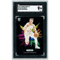 Dalton Knecht Tennessee Volunteers 2024-25 Panini Prizm Draft Picks Black Color Blast #6 SGC Authenticated 9 Rookie Card