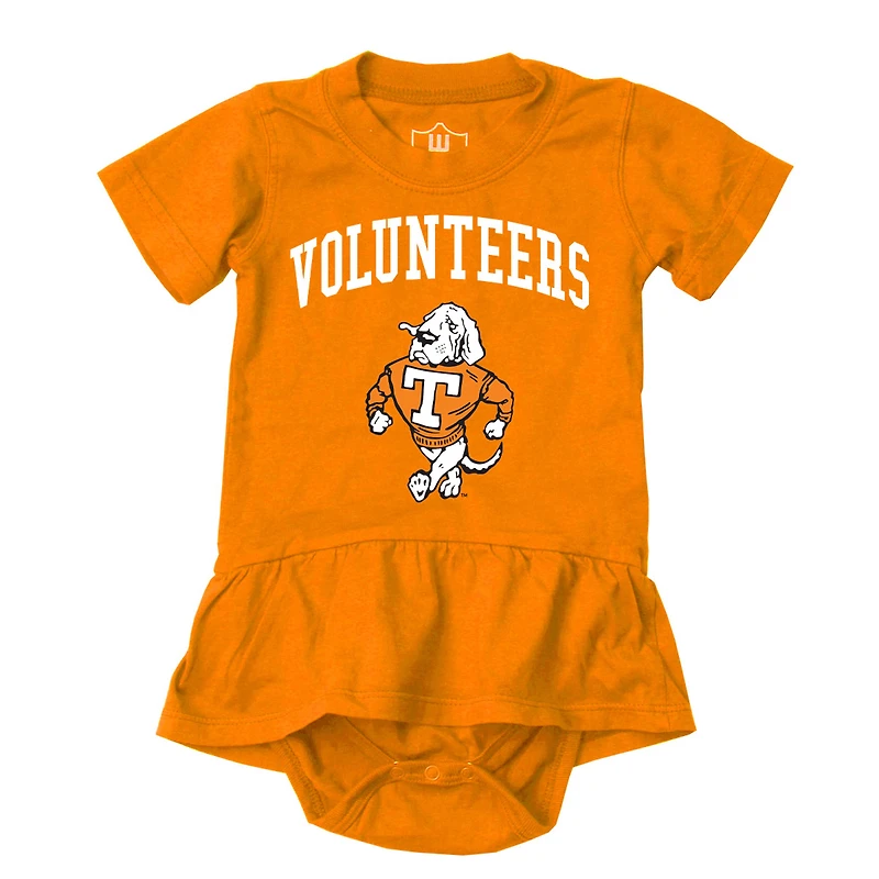 Girls Infant Wes & Willy Tennessee Orange Volunteers Skirted Bodysuit