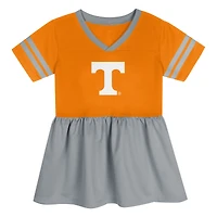 Robe en jersey tendance orange/gris Tennessee Volunteers Stadium Lights pour filles de l'école maternelle Outerstuff