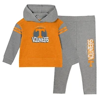 Ensemble sweat à capuche et leggings pour filles de l'école maternelle Tennessee Orange Volunteers Preschool Clubhouse