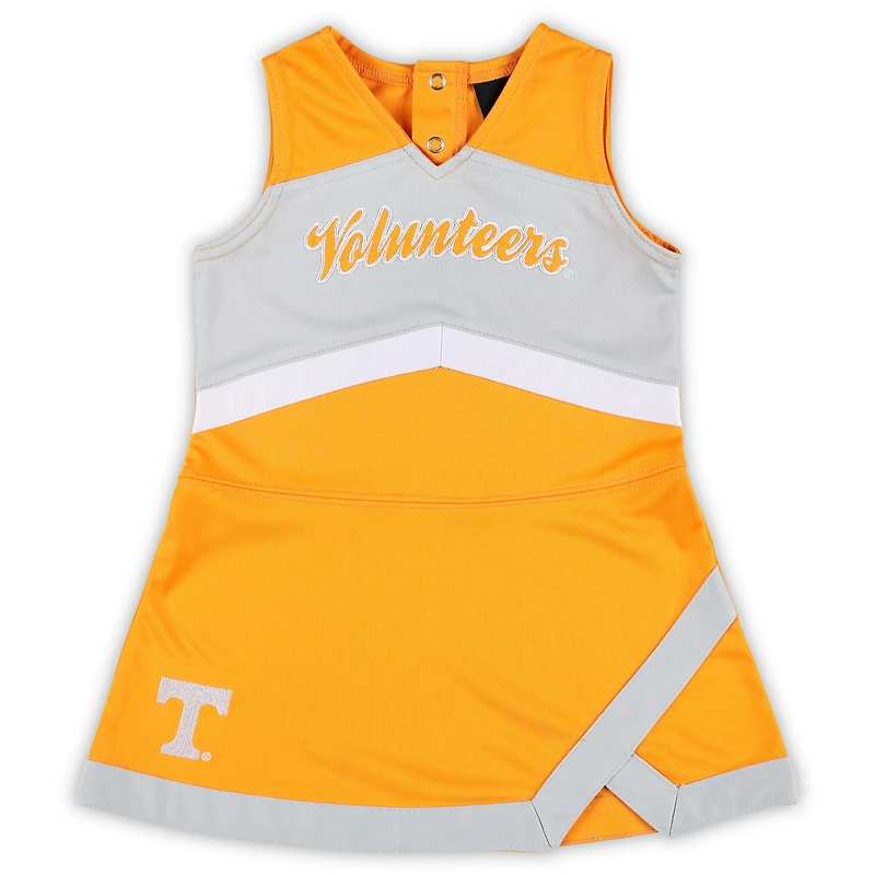 Girls Preschool Tennessee Orange Volunteers Two-Piece Cheer Captain Jumper Dress & Bloomers Set