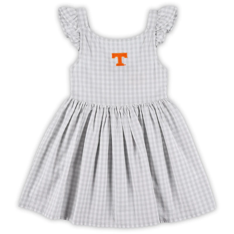 Robe blanche à carreaux Constance des Tennessee Volunteers pour petites filles