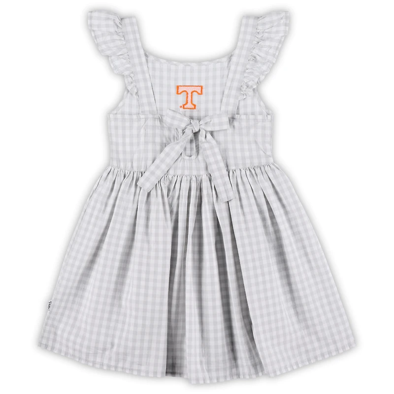 Robe blanche à carreaux Constance des Tennessee Volunteers pour petites filles