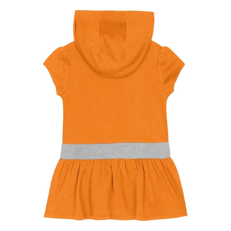 Girls Toddler Tennessee Orange Volunteers Team Love French Terry Hoodie Dress