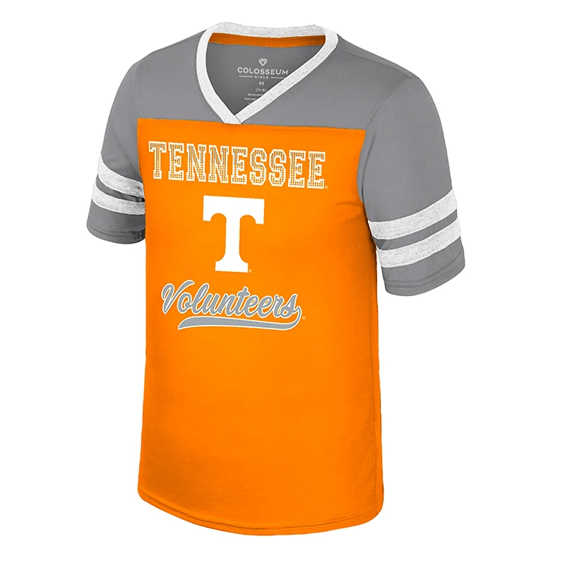 T-shirt Princesse Bubblegum Bling du Tennessee Orange Volunteers Colisée des Jeunes Filles