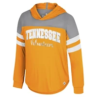 T-shirt à manches longues capuche et réflexion Orange Tennessee Volunteers du Colisée des jeunes filles
