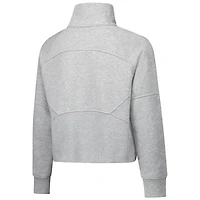 Sweat-shirt court en polaire à demi-zip gris pour jeunes filles, Tennessee Volunteers Dawn