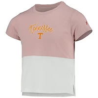 Girls Youth League Collegiate Wear - T-shirt à couleurs contrastées Tennessee Volunteers rose/blanc
